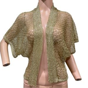 Women's Gold Knitted Cardigan